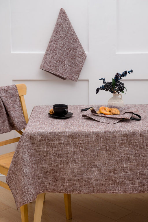 Скатерть двухсторонняя Фактура на льне