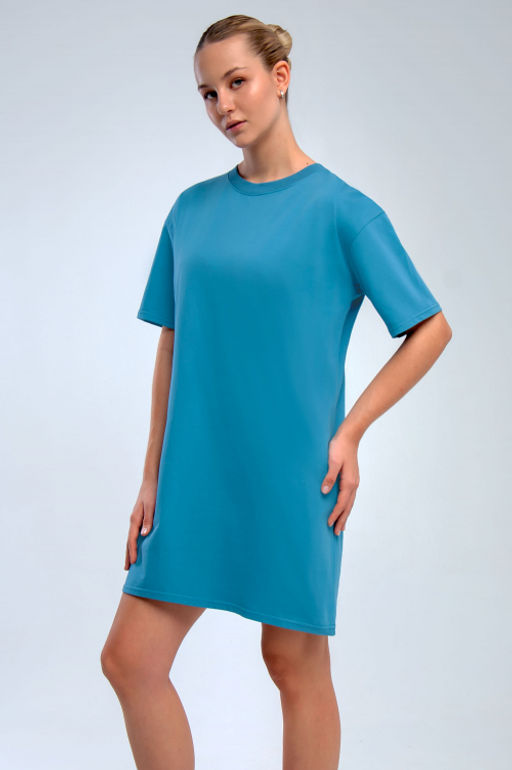 Арт. 4143 Туника женская 44-54 (6 шт) Цвет:джинс - Калинка фото 2