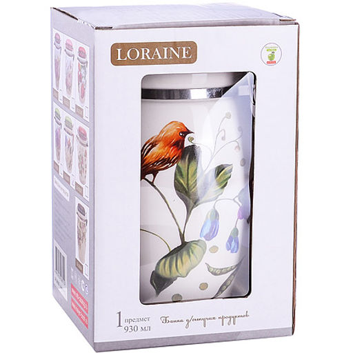 26606 Банка для сыпучих 930 мл Птичка дол/металл LR (х24) - Mayer&boch фото 8