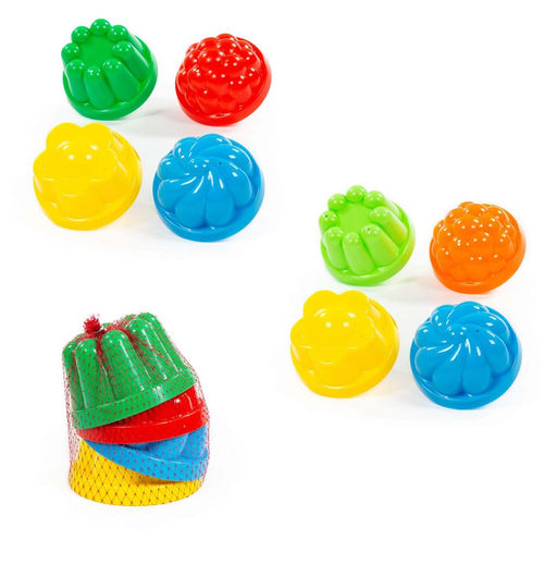 Набор формочек 4 шт. (0781) в сеточке, Полесье