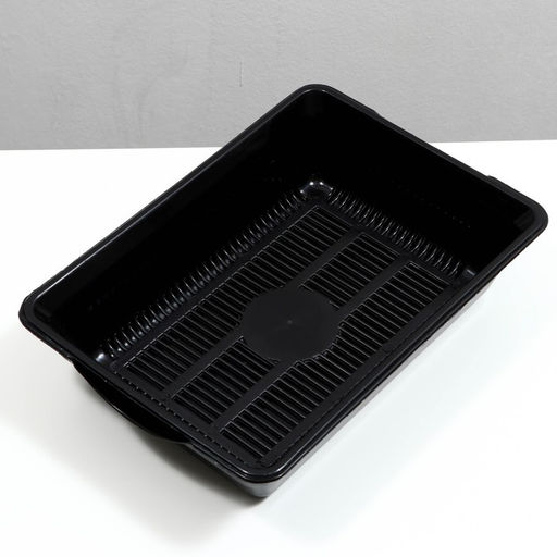 Туалет глубокий с сеткой 36×25×9 см, чёрный
