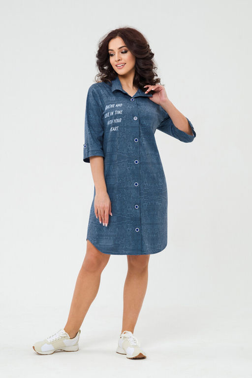 Халат-рубашка Туфелька (48-60) - Serenada фото 3