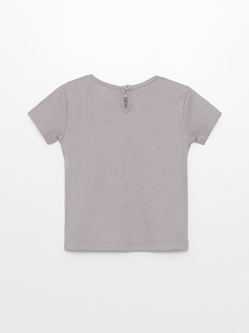 Bisiklet Yaka Uzun Kollu Basic K?z Bebek Pijama Tak?m? - Waikiki фото 3