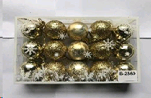 Елочные шары 15 штук 4 см / B-2560 /уп 180/ - Галеонтрейд фото 2