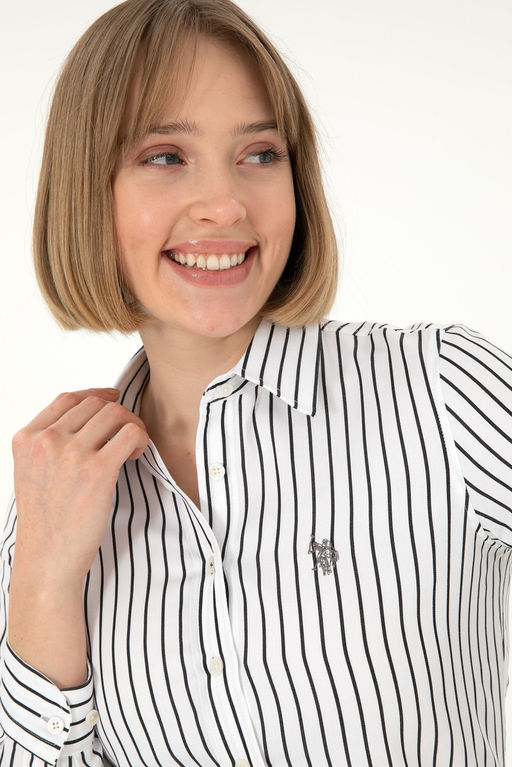 Женская черная рубашка с длинным рукавом Неожиданная скидка в корзине - U.s. polo assn фото 2