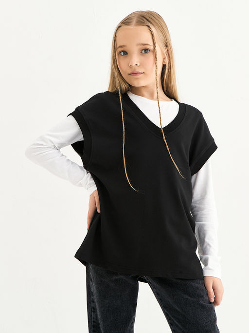 Черный жилет