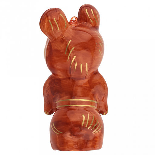 Елочная игрушка фигурка стеклянная Мишка, h11,5см, ручная художественная роспись, подарочная упаковка (Россия) - Домашняя мода фото 6