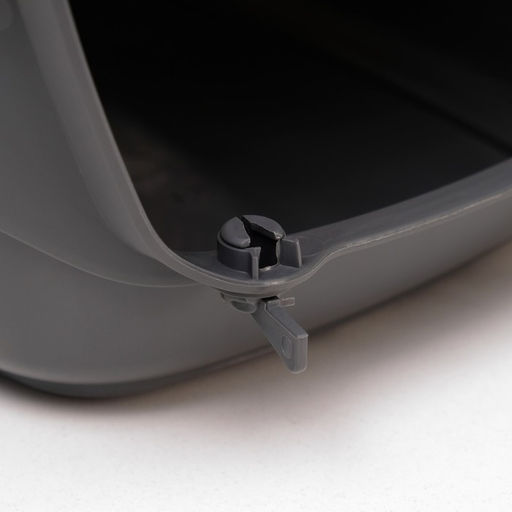 Переноска для животных до 12 кг Пижон 49х33х32см, металлическая дверь, бежево-серая  фото 8