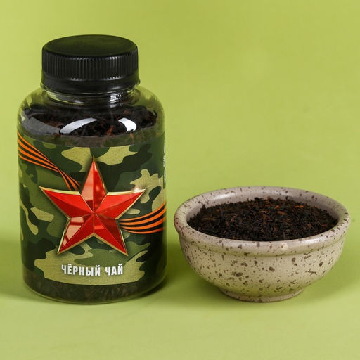 Подарочный набор 23 Февраля: чай чёрный 50 г., кружка 350 мл., арахис 100 г., крекеры 70 г. - Simaland фото 2