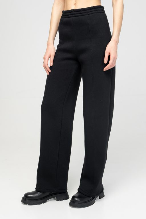 Стильные утепленные брюки палаццо Футер 3-х нитка начес - Solo mio фото 29