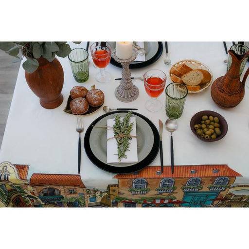 Скатерть Этель: Италия, 220 150 см, хлопок 100 %, саржа, 190 г/м  фото 9