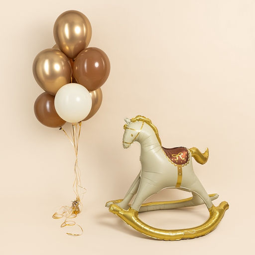 Воздушный шар фольгированный 43" «Лошадка-качалка», под воздух
