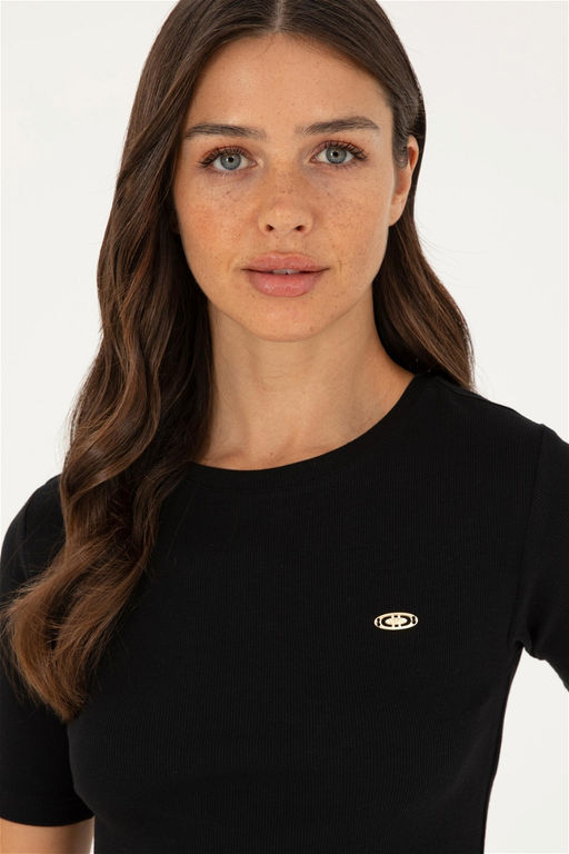 U. S. Polo Assn / Женская черная футболка - U.s. polo assn фото 2