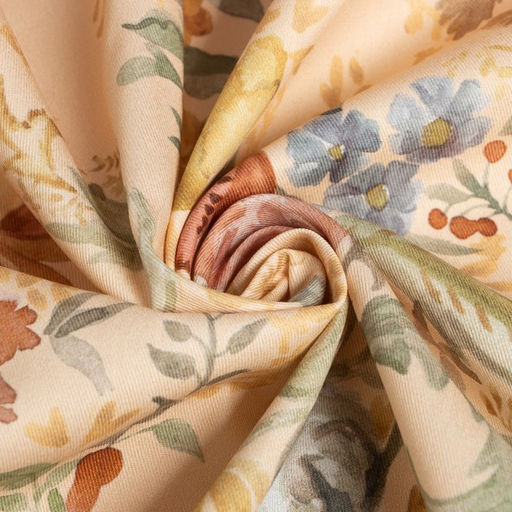 Скатерть «Этель» Floral pattern, размер 147×112 +/-2 см с ГМВО, 100% хлопок, саржа 190 г/м²