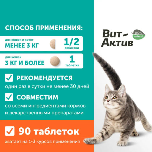 Витамин Вит-Актив СК-Х Хондро д/собак и кошек 90 таб., 6 уп.блок, Фармакс  фото 5