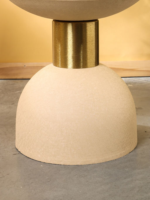 Столик кофейный «Песочные часы», 35×35×42.5 см, белый с золотом