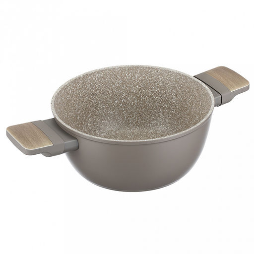 Кастрюля с антипригарным покрытием Fiamma 3л, д22см, h15,5см, s2,6мм, дно s3,2мм, литой алюминий, стеклянная крышка, пароотвод, бакелитовая ручка с покрытием soft-touch, капсульное дно, цветная коробка, Regent (Китай) Подходит для всех видов пл - Домашняя мода фото 4