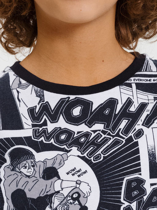 Футболка для мальчиков черно-белая в стиле аниме - Mark formelle фото 4