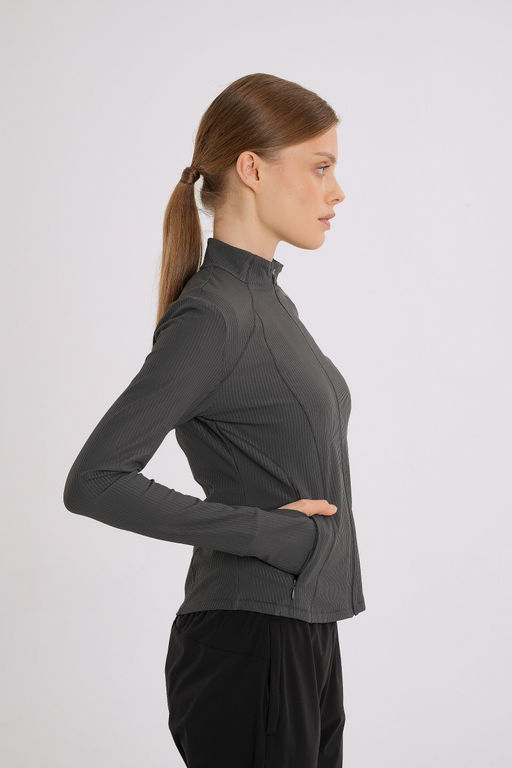 Олимпийка Серый ANTA RUNNING Knit Track Top  фото 3