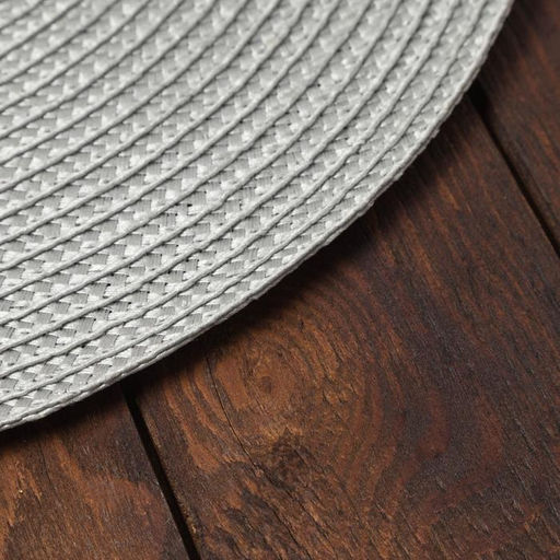 Салфетка сервировочная «Доляна. Классика», серая, d=38 см