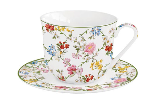 Чашка с блюдцем Сад мечты, 0,37 л - Easy life фото 2