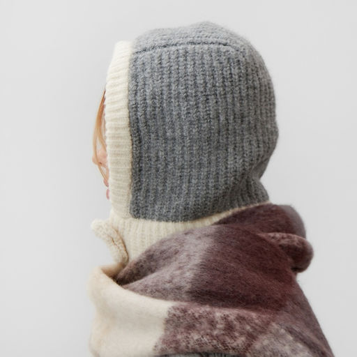 Чепчик женский MINAKU, размер 56-58, цвет серый, молочный