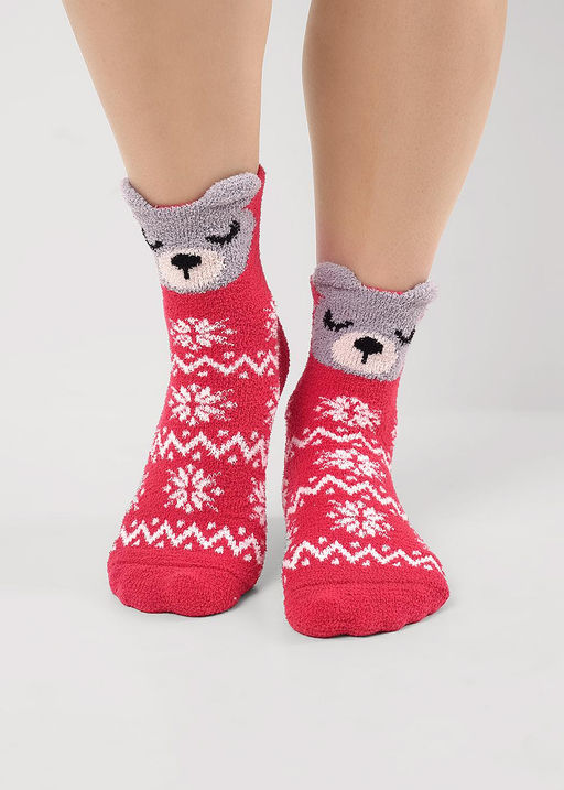 (CLE) Д965Т носки жен. НГ травка (ЧЗ)