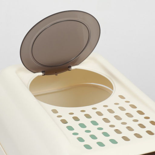 Туалет закрытый, 36×51×34 см, с откидным верхом, пластик, голубой