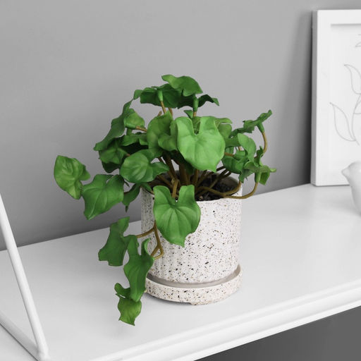 Искусственный цветок в горшке Филодендрон селло ультра (мягкий лист), 15?7 см, МИКС