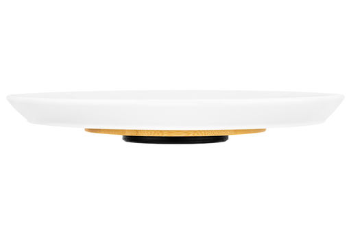 Блюдо сервировочное 33*33*3 см Айсберг на крутящейся дерев. подставке - Elan gallery фото 17