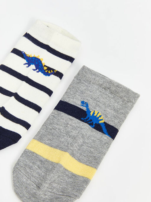 Desenli Erkek ?ocuk Patik ?orap 5li - Waikiki фото 3