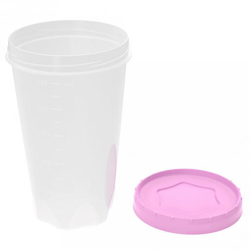 Контейнер для продуктов 1,2л, д11,6см, h18,7см, завинчивающаяся крышка, цвета микс, полипропилен, подходит для СВЧ (Россия) - Домашняя мода фото 2