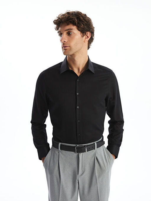 Slim Fit Uzun Kollu Arm?rl? Erkek G?mlek