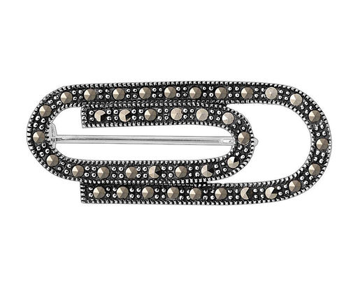 Брошь, марказит, SL-AGA1592