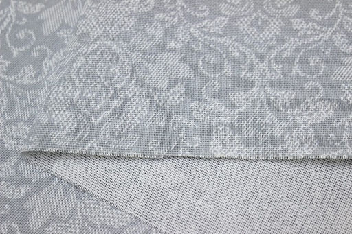 Рогожка Вензель цв.св.серо-голубая дымка, ш.1.5м, хлопок-100%, 165гр/м.кв - Купава фото 6