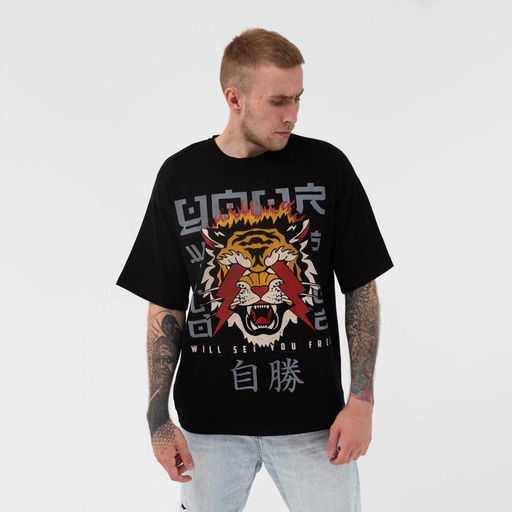 Футболка мужская KAFTAN «Тигр», черный, размер 54