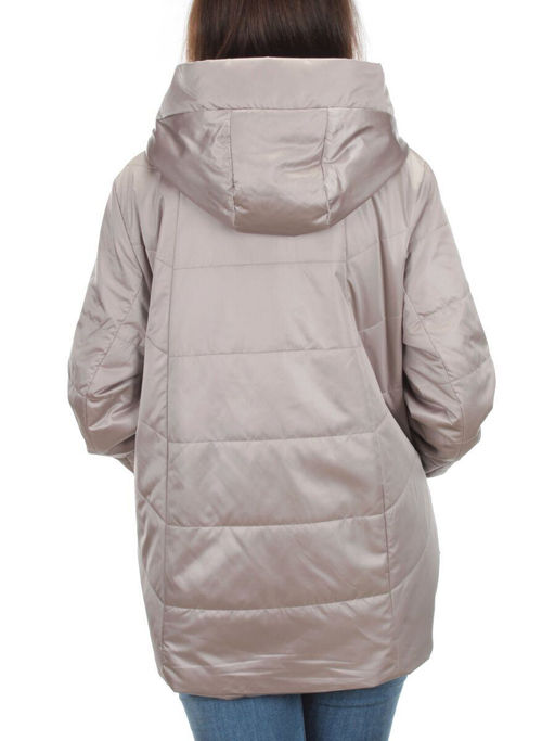BM-05 GRAY/BEIGE Куртка демисезонная женская АЛИСА (100 гр. синтепон) - Фабричный китай фото 5