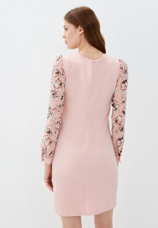 Полуприталенное платье с цветочным принтом - Incity фото 11