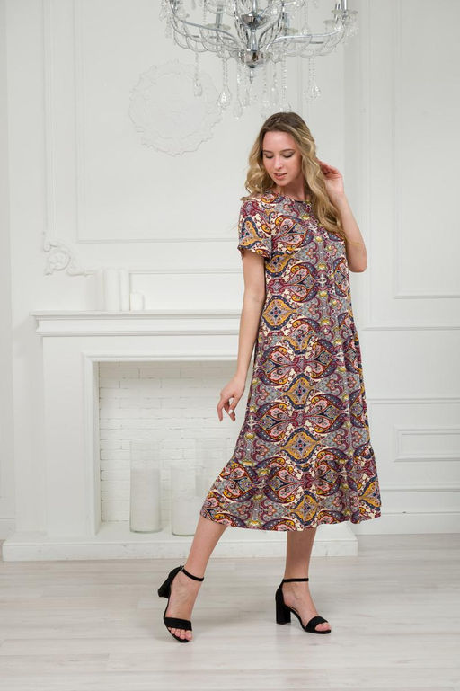 Платье женское из кулирки Кармелита восток - Амадэль фото 10