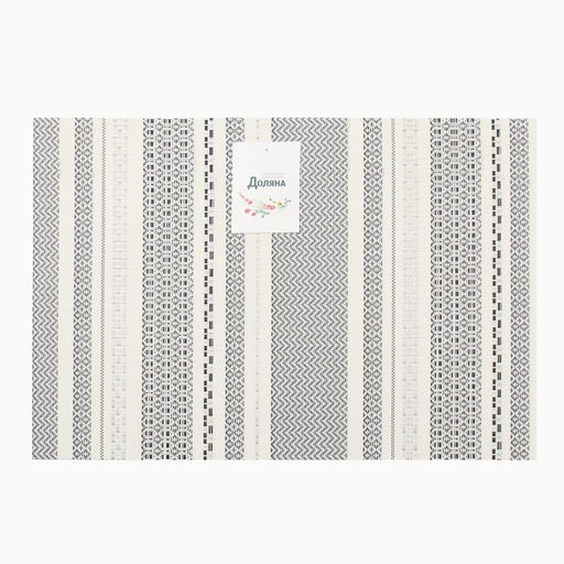 Салфетка на стол Доляна, цв.бел/черный, 45*30см  фото 4
