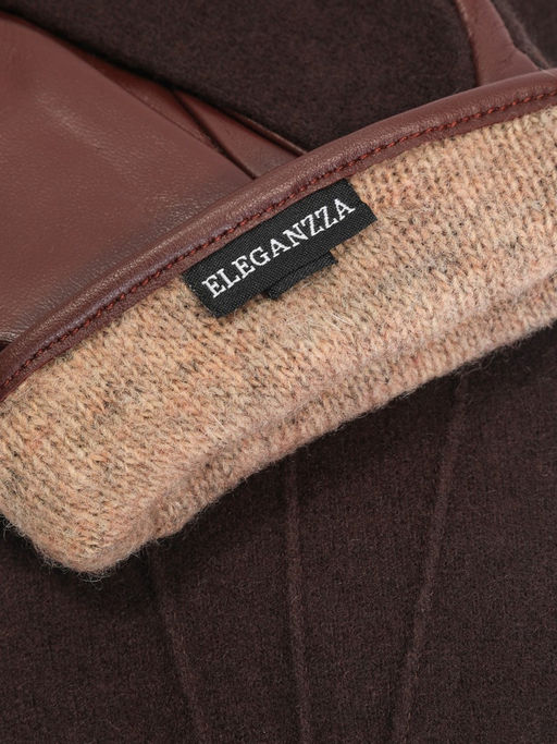Перчатки мужские 100% ш TOUCH IS0161 brown - Eleganzza фото 4