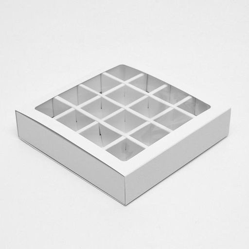 Цена за 5 шт. Коробка для конфет, белая, 17,5 х 17,5 х 4 см - Simaland фото 5