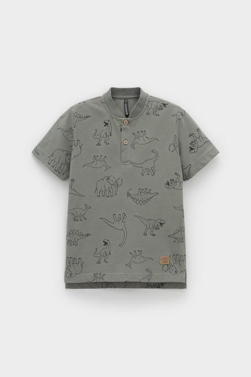 КР 302706-1/зеленый чай,динозавры к554 фуфайка (футболка) для мал - Crockid фото 3