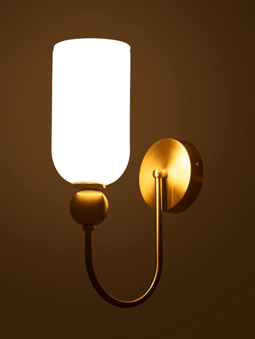 Бра G11064/1w, 1хE14, 60 Вт, медный/белый