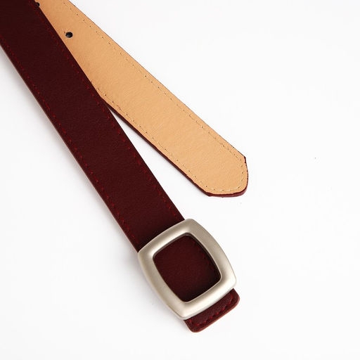 Ремень женский, ширина 3 см, пряжка металл, цвет бордовый - Simaland фото 4