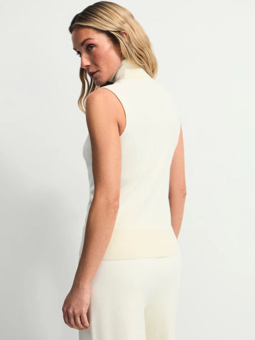 Топ без рукавов с воротником стойкой / Zarina  фото 6