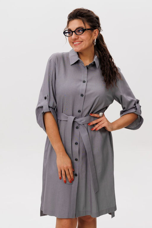 Платье ANELLI 1579 графитовый шепот