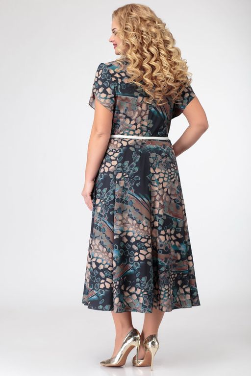 Блуза Swallow 803.2 черный+серебряный узор фото 281