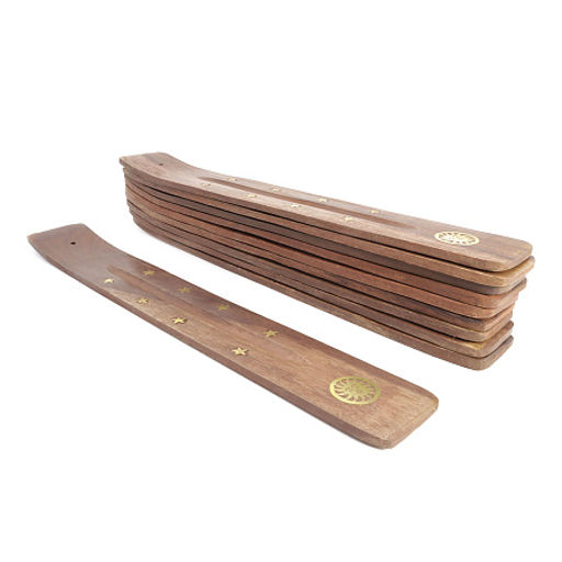 Подставка под благовония PATTI Лыжа Солнце дерево уп 10шт 26см - Сандаловый дом фото 2