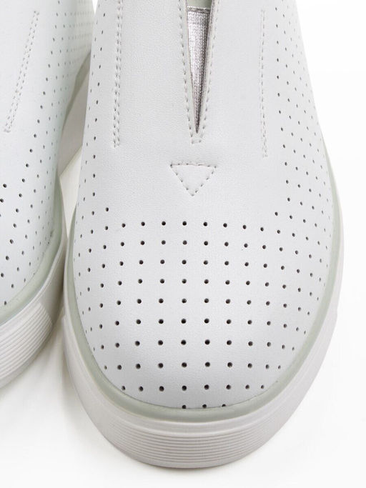 06-YE297-2 WHITE/OLIVE Туфли летние женские (натуральная кожа)